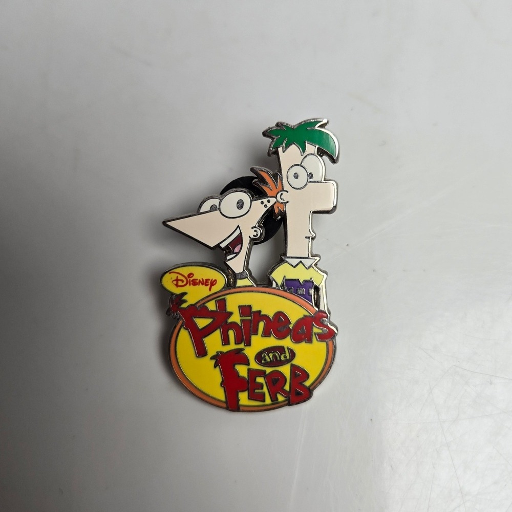 Disney Channel Phineas And Ferb 2009 Logo Pin